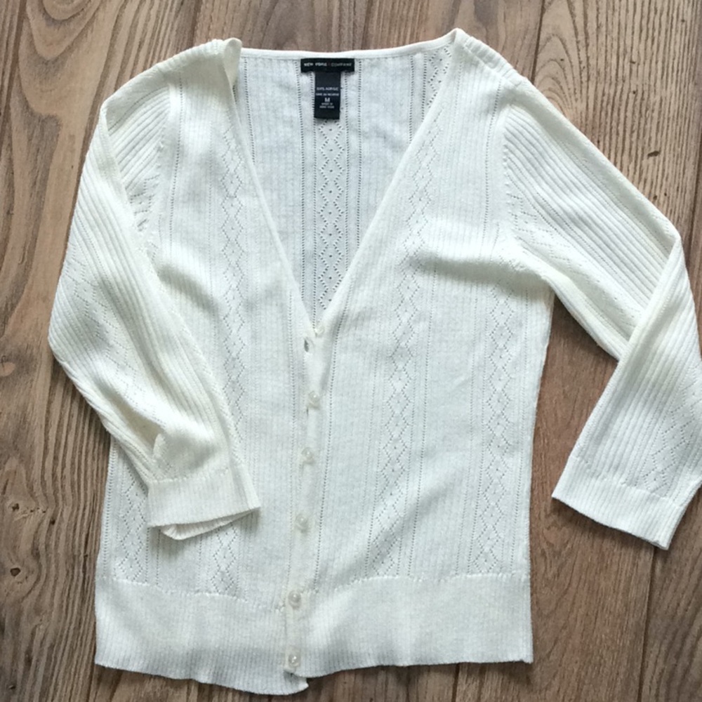 Lace cardigan sweater